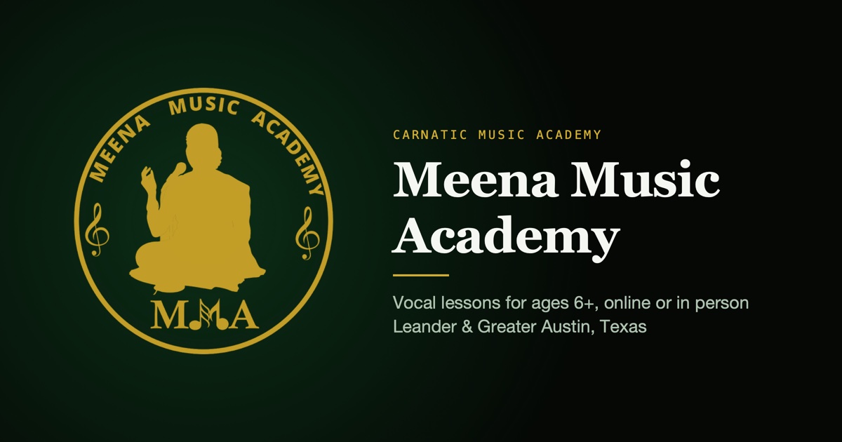 Meena Music Academy website preview