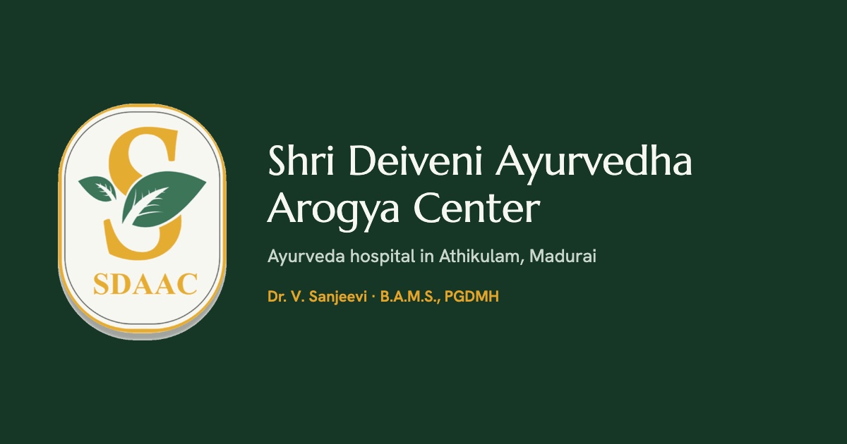 Shri Deiveni Ayurvedha Arogya Center website preview